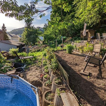 R1 - Urlaubsmagie - Bad Schandau Fusslaeufig, Garten Rathmannsdorf Exterior foto