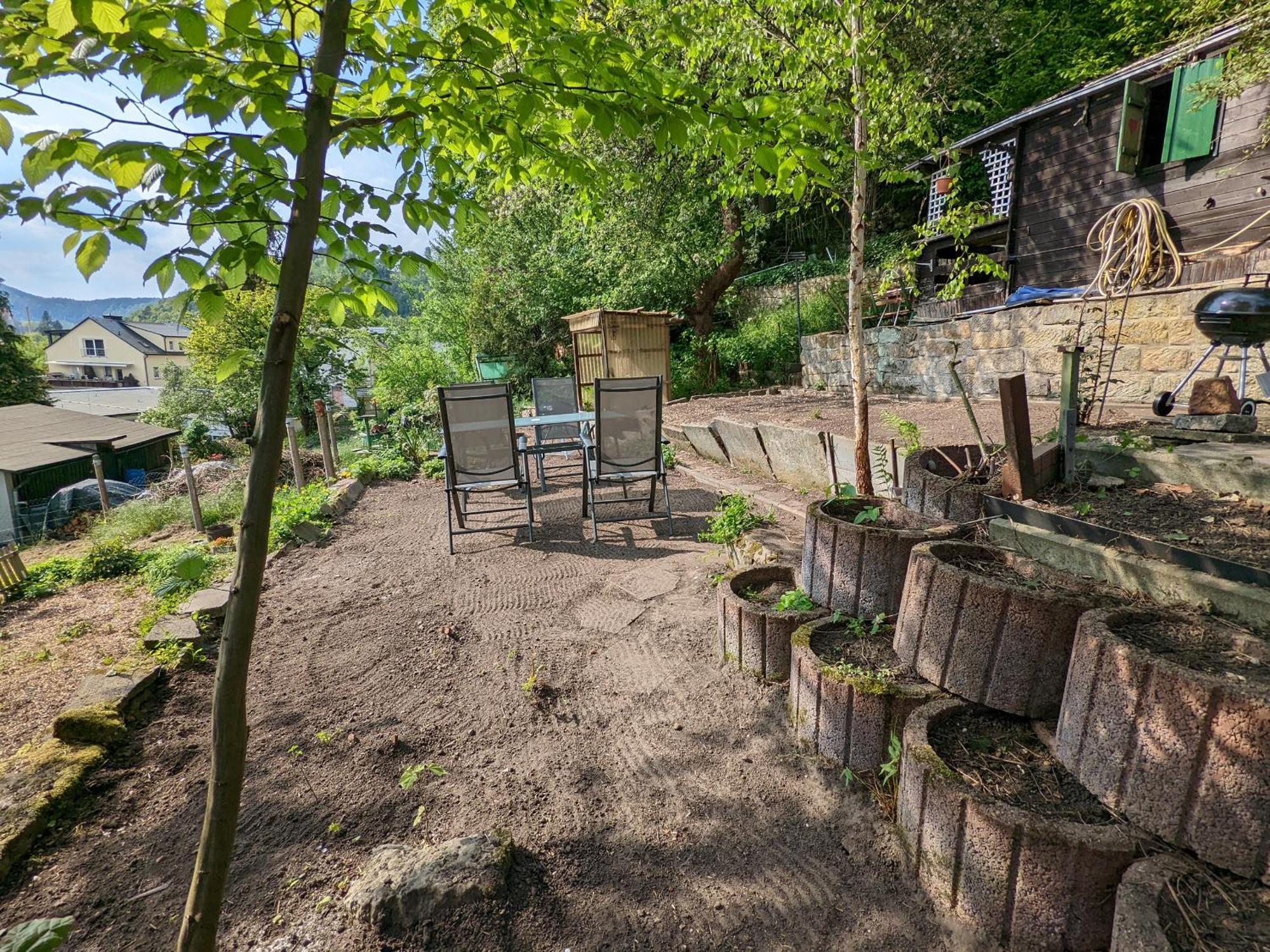 R1 - Urlaubsmagie - Bad Schandau Fusslaeufig, Garten Rathmannsdorf Exterior foto